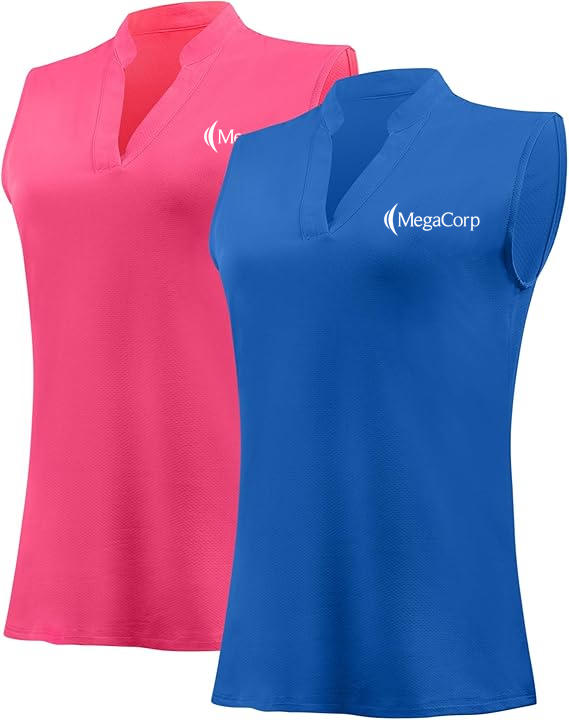 Women's Sleeveless Polo V Neck