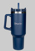 40 oz. Stainless Steel Travel Mug with Handle & Straw