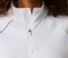 Johnnie-O Women's White/Blue Quarter-Zip