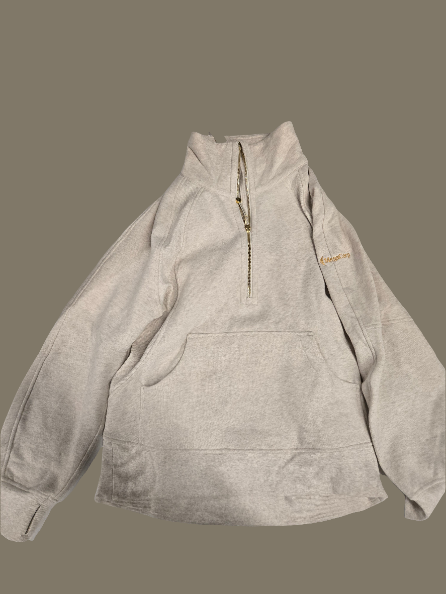 Lululemon Scuba Oversized Funnel Neck - Gold Embroidery