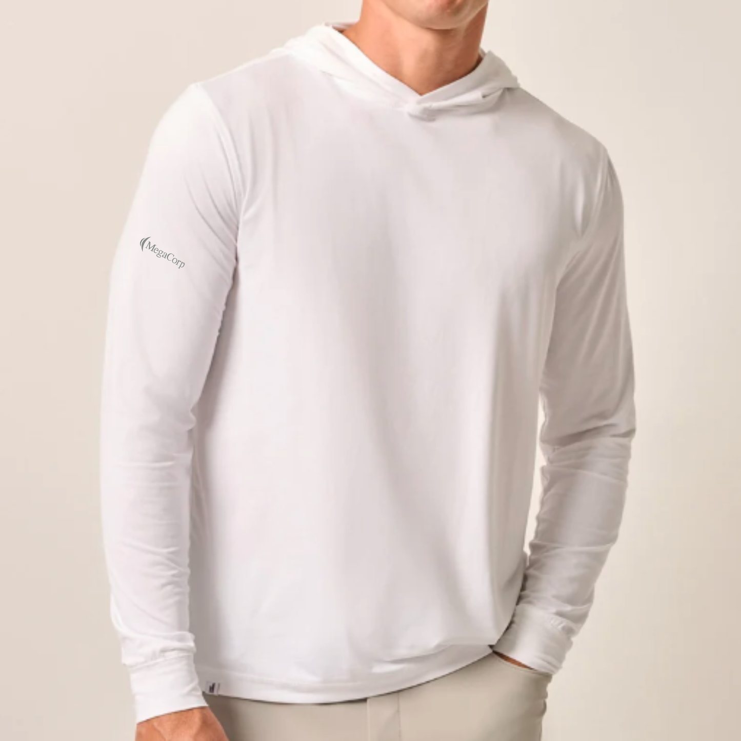 Johnnie-O Men's Talon Featherweight Performance Hoodie - White