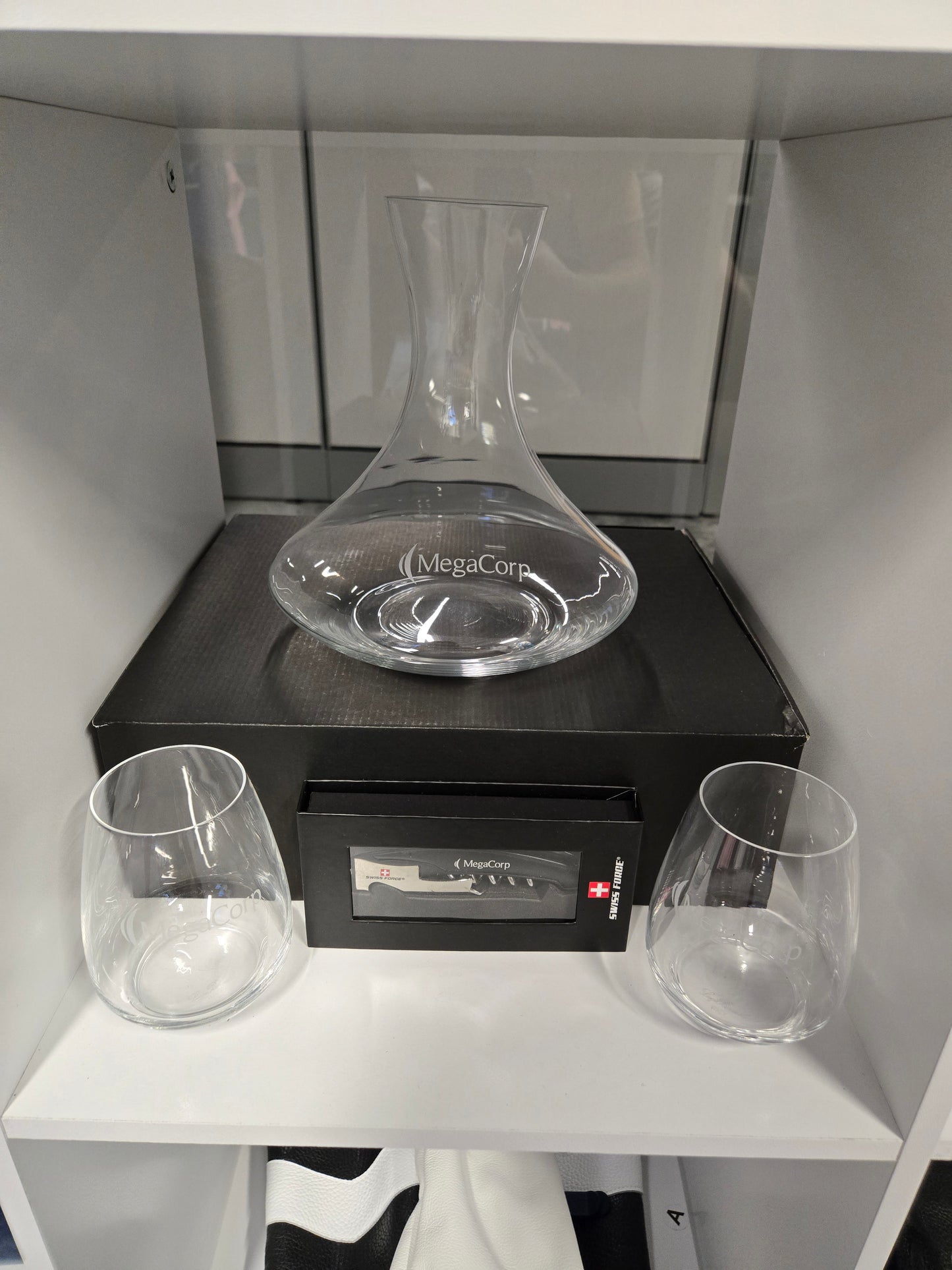 14oz Wine Glass Set & Opener
