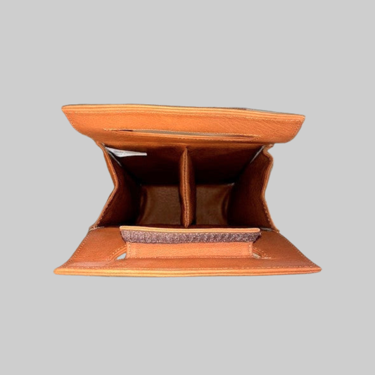 Handcrated Leather Wine Tote
