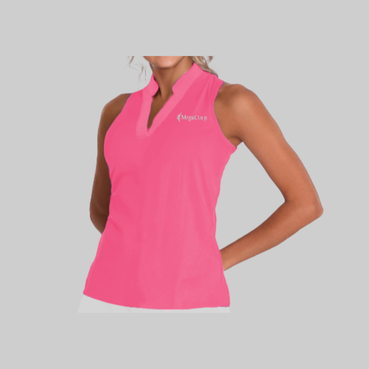 Women's Sleeveless Dry-fit Polo V-Neck