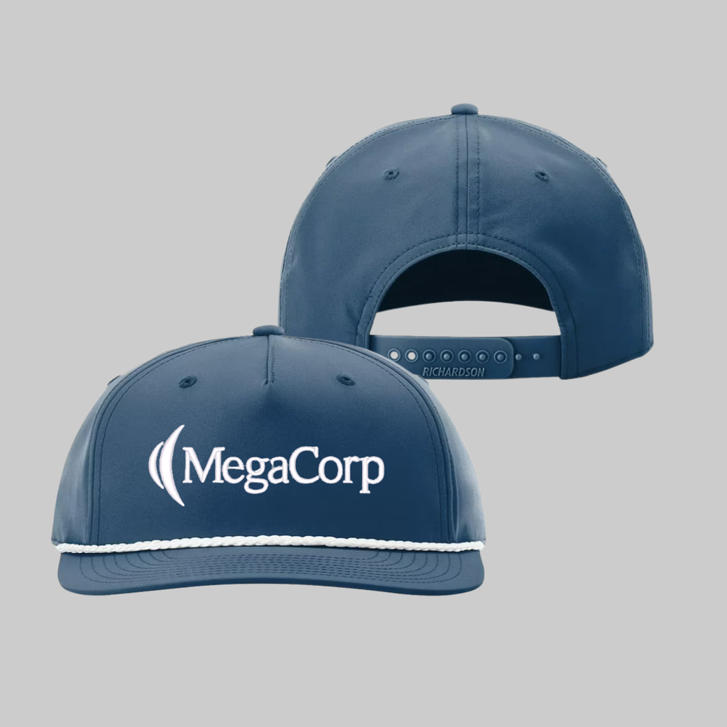 Richardson Rope Cap - Light Navy Blue/ White