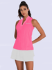 Women's Sleeveless Polo V Neck