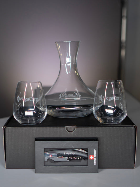 Decanter, Wine Glass Set & Opener