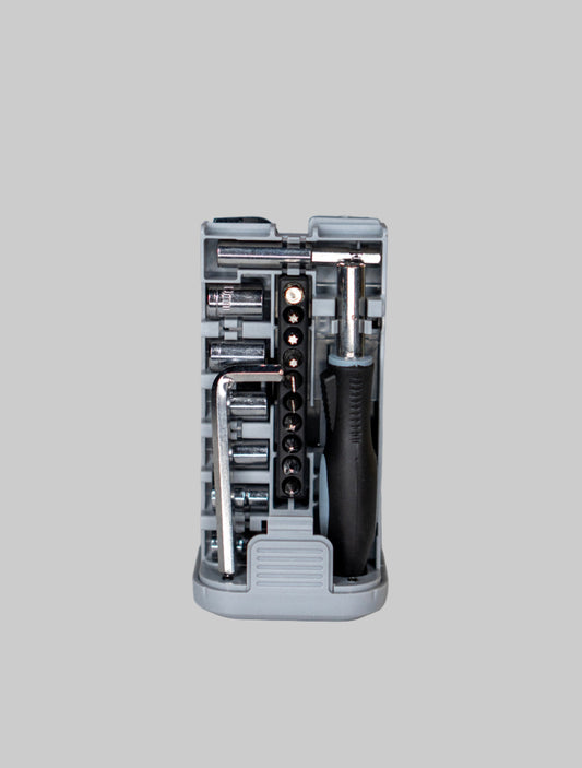 Flashlight and 25 Piece Safety Tool Kit