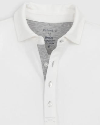 White Linxter Johnnie-O Polo