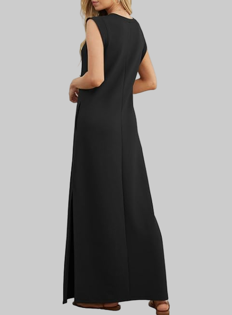 Black Loose Maxi Dress
