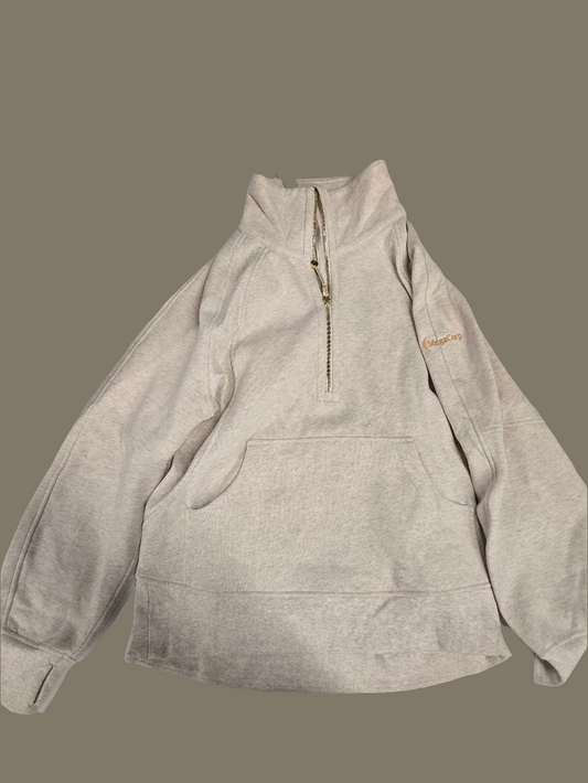 Lululemon Scuba Oversized Funnel Neck - Gold Embroidery