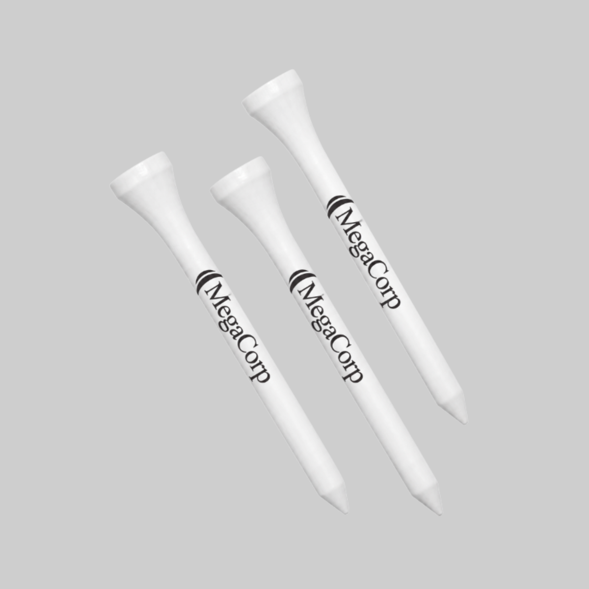 MegaCorp Wooden Golf Tees - Pack of 10