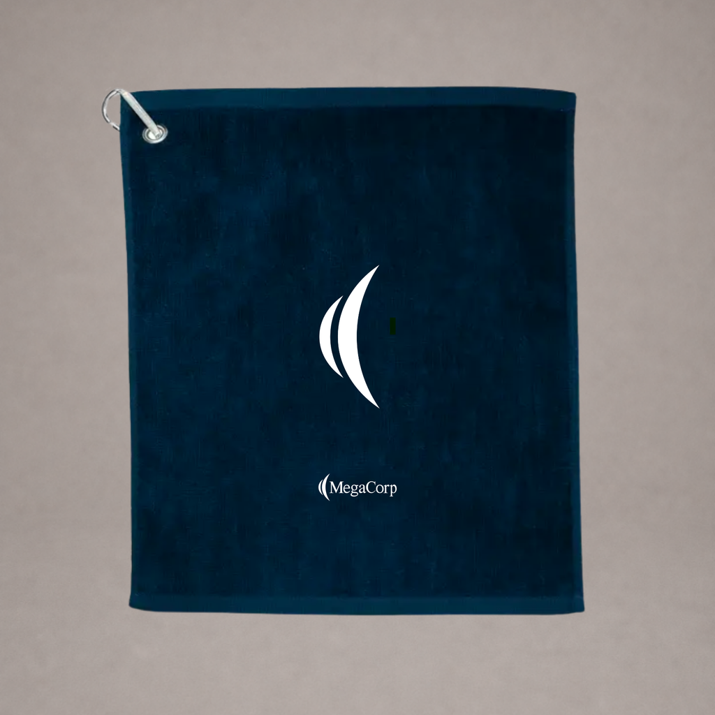 Terry Golf Towel w/ Clip - Navy