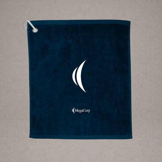 Terry Golf Towel w/ Clip - Navy