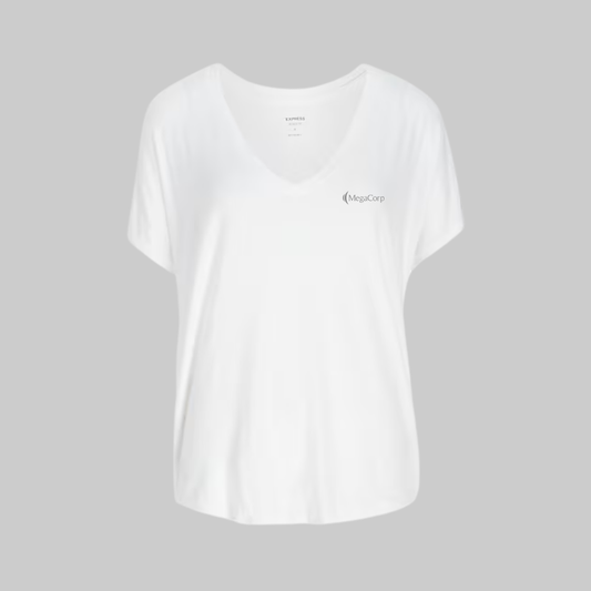 White Flowy T-Shirt