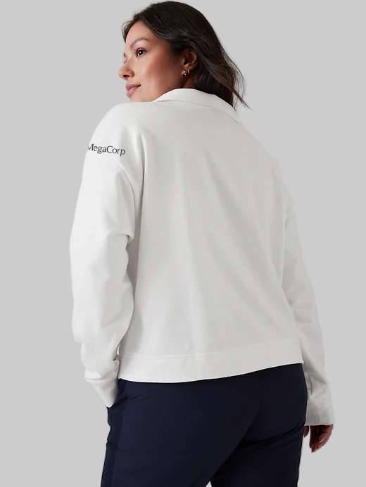MegaCorp Retroterry Polo Sweatshirt