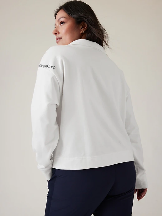 MegaCorp Retroterry Polo Sweatshirt