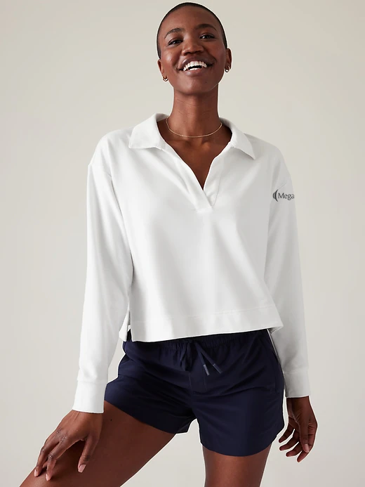 MegaCorp Retroterry Polo Sweatshirt