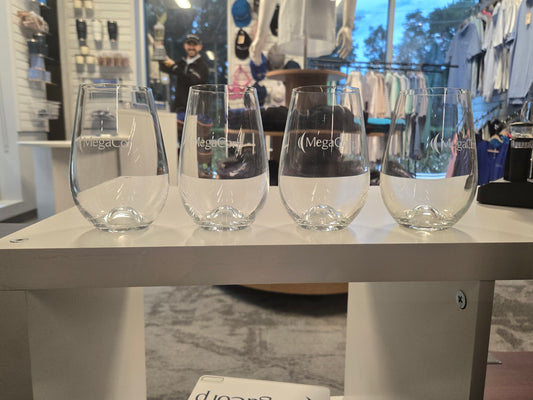 White & Red Wine Glasses, Set of 4