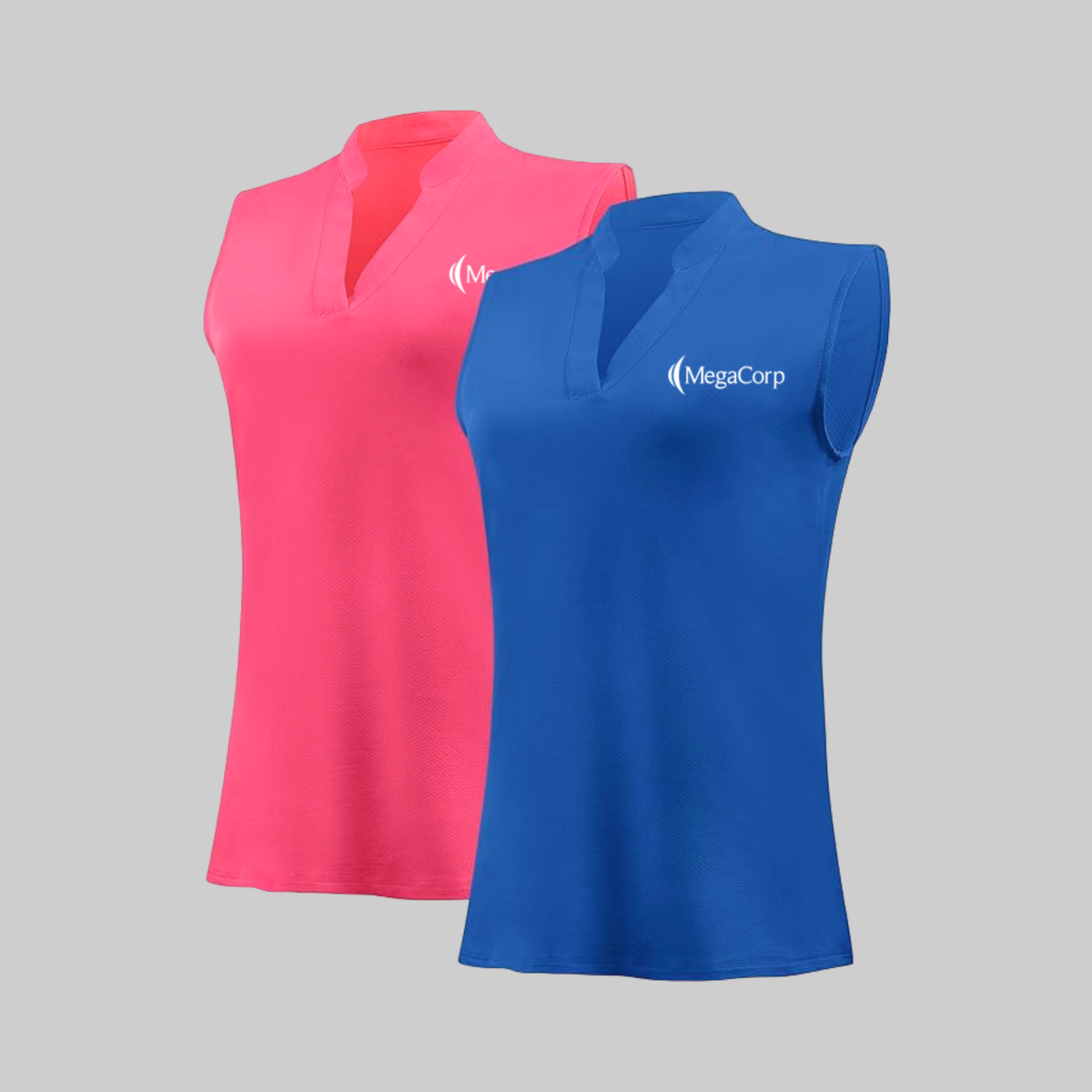 Women's Sleeveless Dry-fit Polo V-Neck